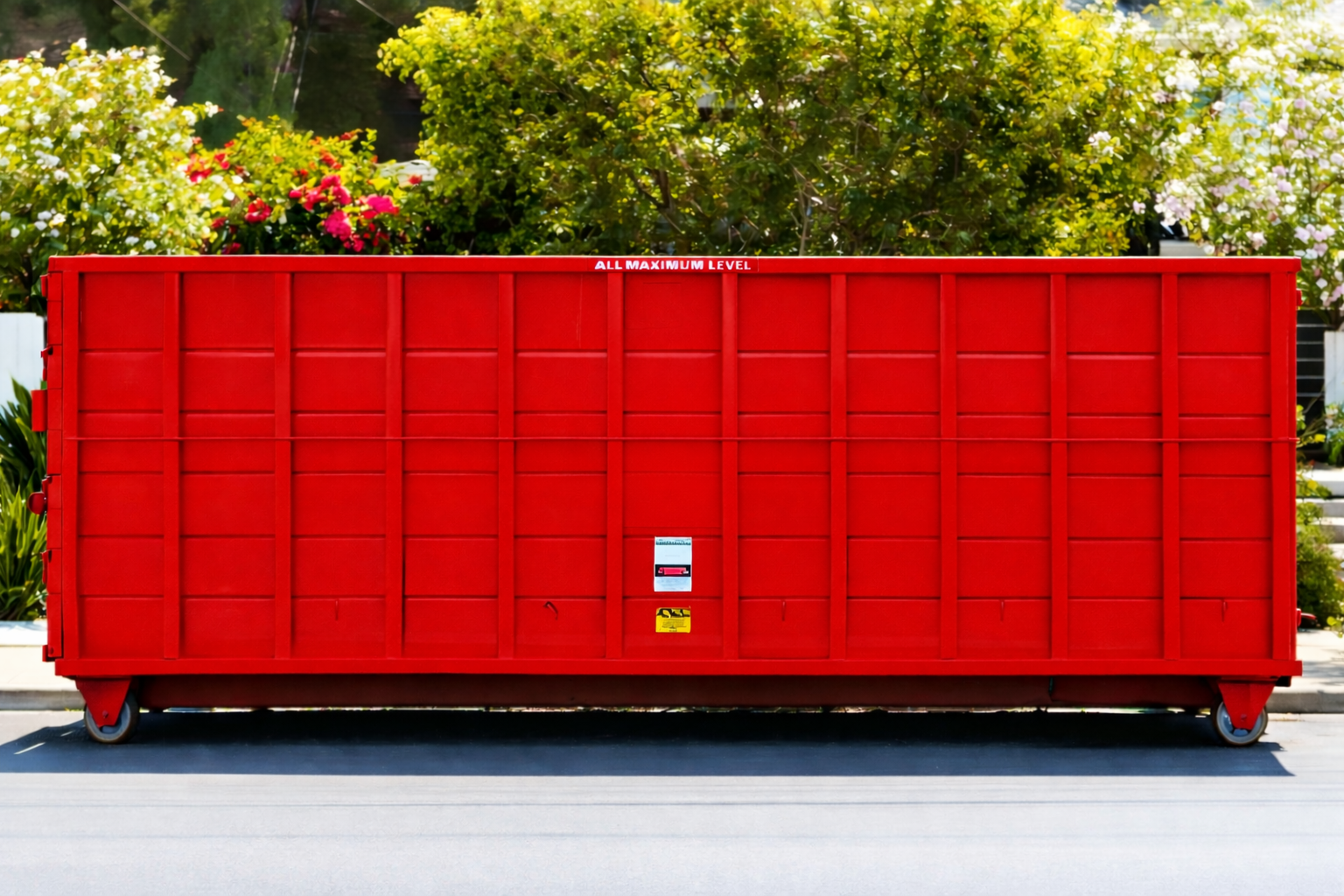 40 yard dumpster rental at commercial site near Murrieta, CA